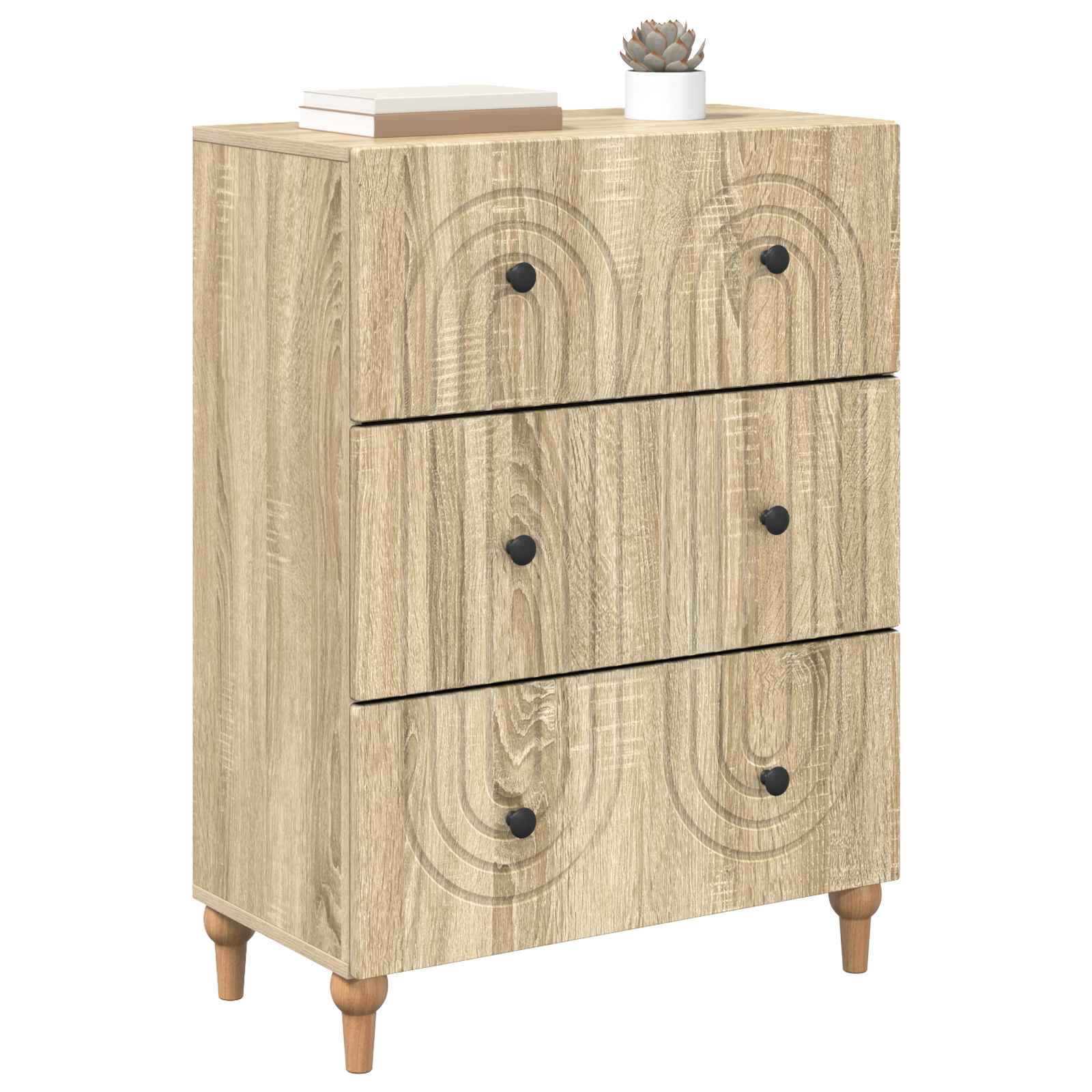 vidaXL Szafka z Szufladami dąb Sonoma 66 x 34,5 x 90 cm