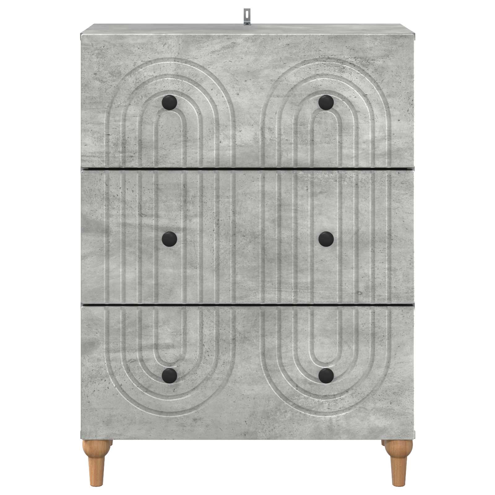 vidaXL Szafka z Szufladami Betonowy szary 66 x 34,5 x 90 cm