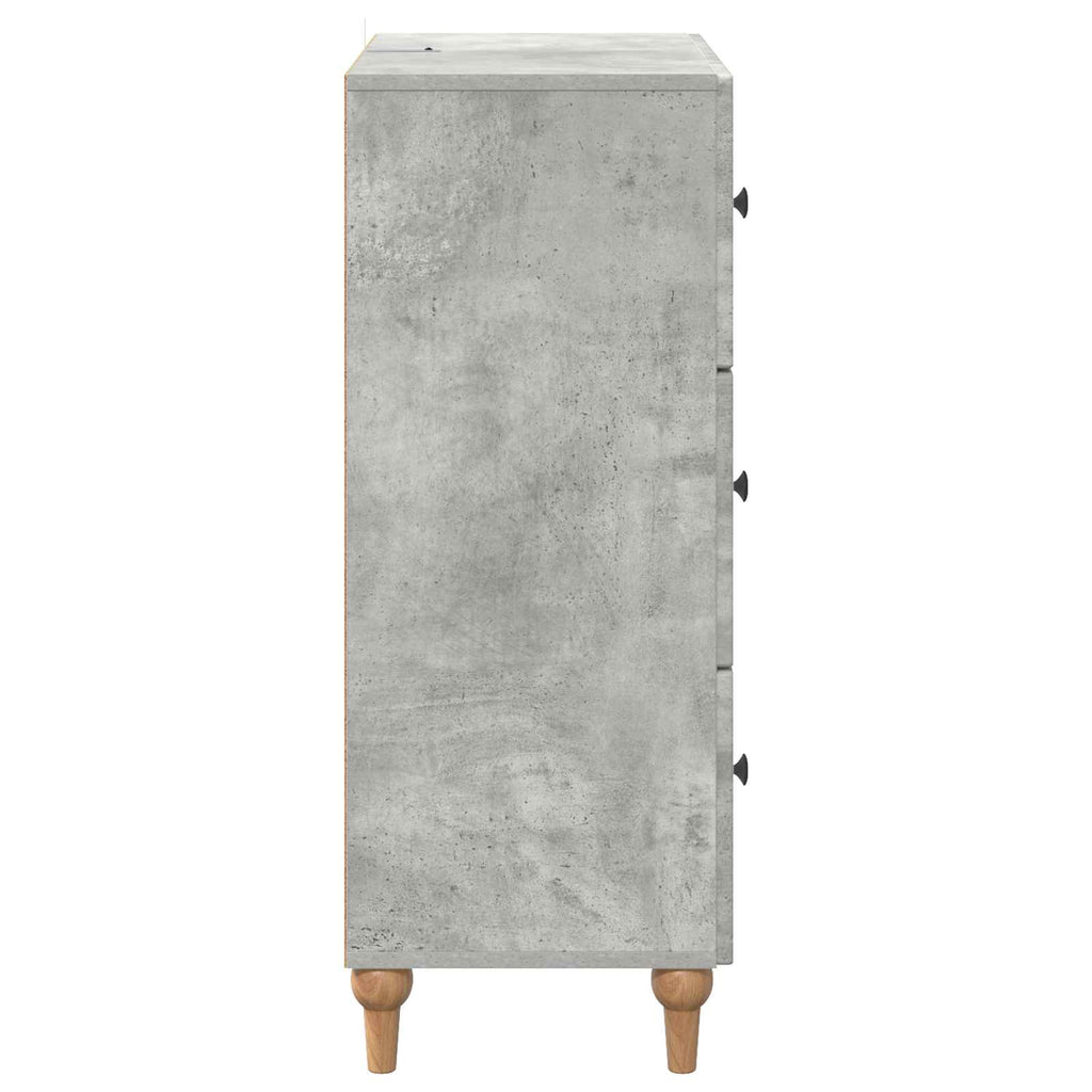 vidaXL Szafka z Szufladami Betonowy szary 66 x 34,5 x 90 cm