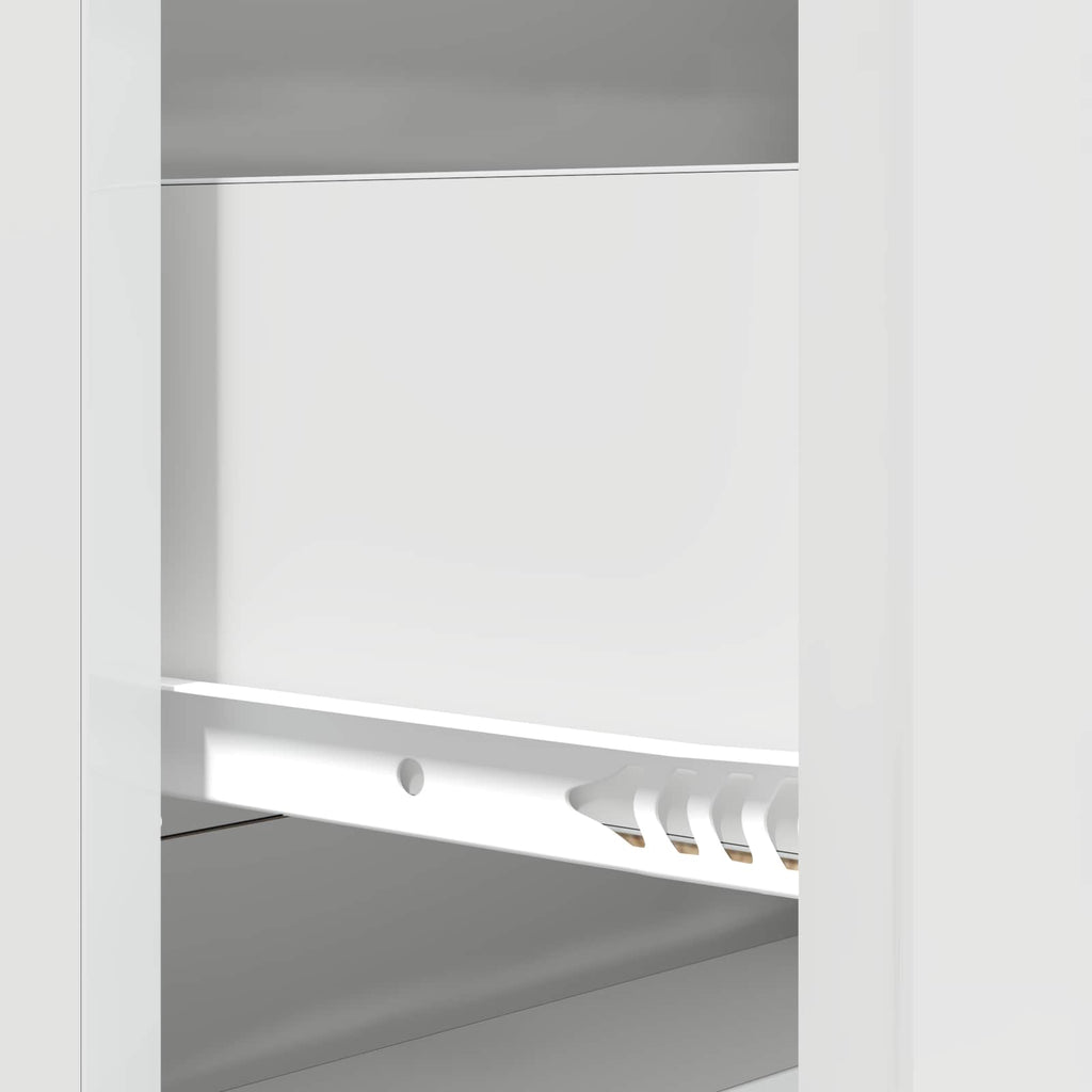 vidaXL Szafka z Szufladami Biały wysoki połysk 66 x 34,5 x 90 cm