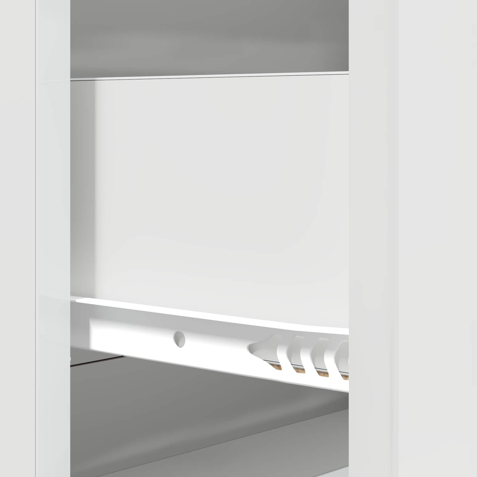vidaXL Szafka z Szufladami Biały wysoki połysk 66 x 34,5 x 90 cm