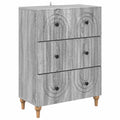 vidaXL Szafka z Szufladami Szary Sonoma 66 x 34,5 x 90 cm