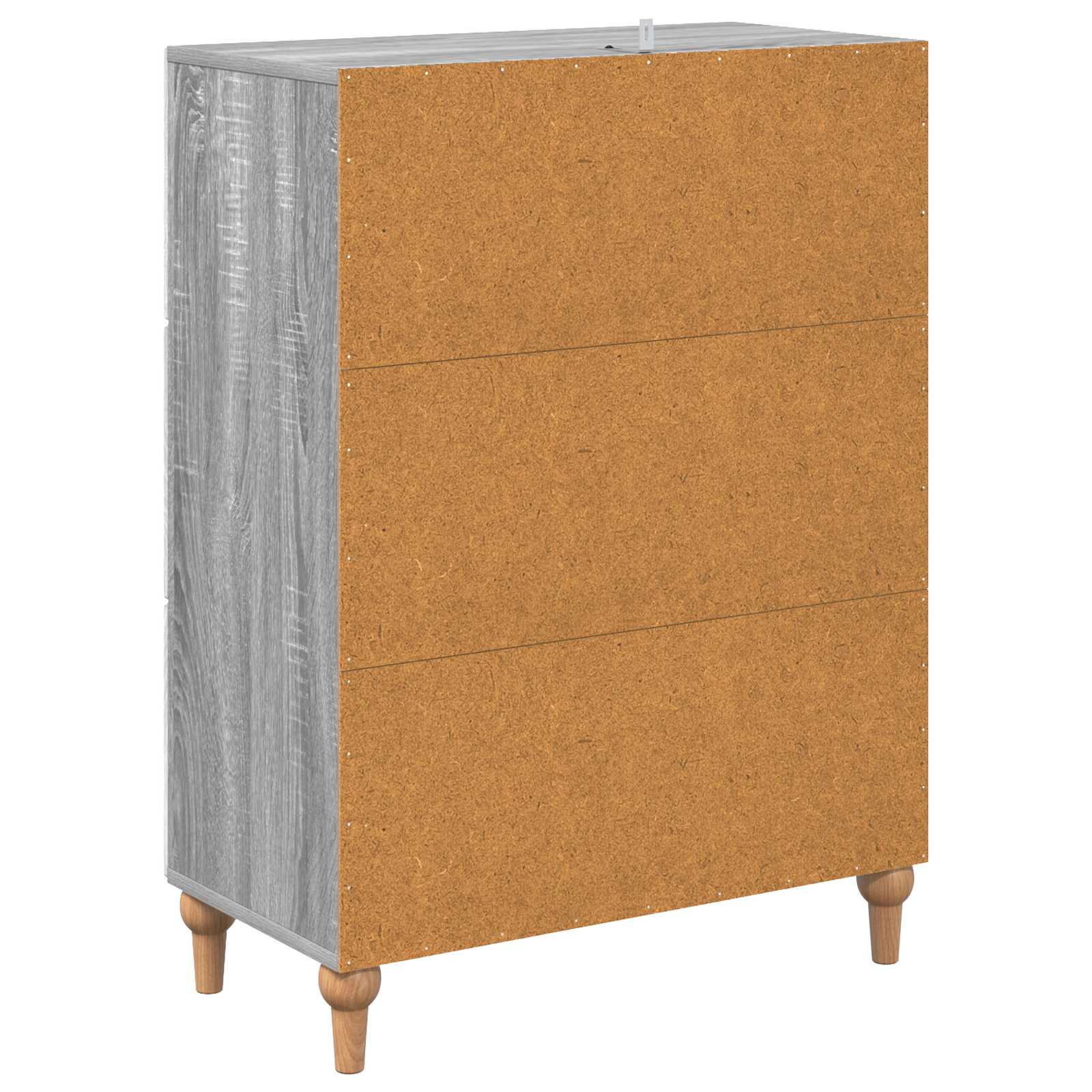 vidaXL Szafka z Szufladami Szary Sonoma 66 x 34,5 x 90 cm