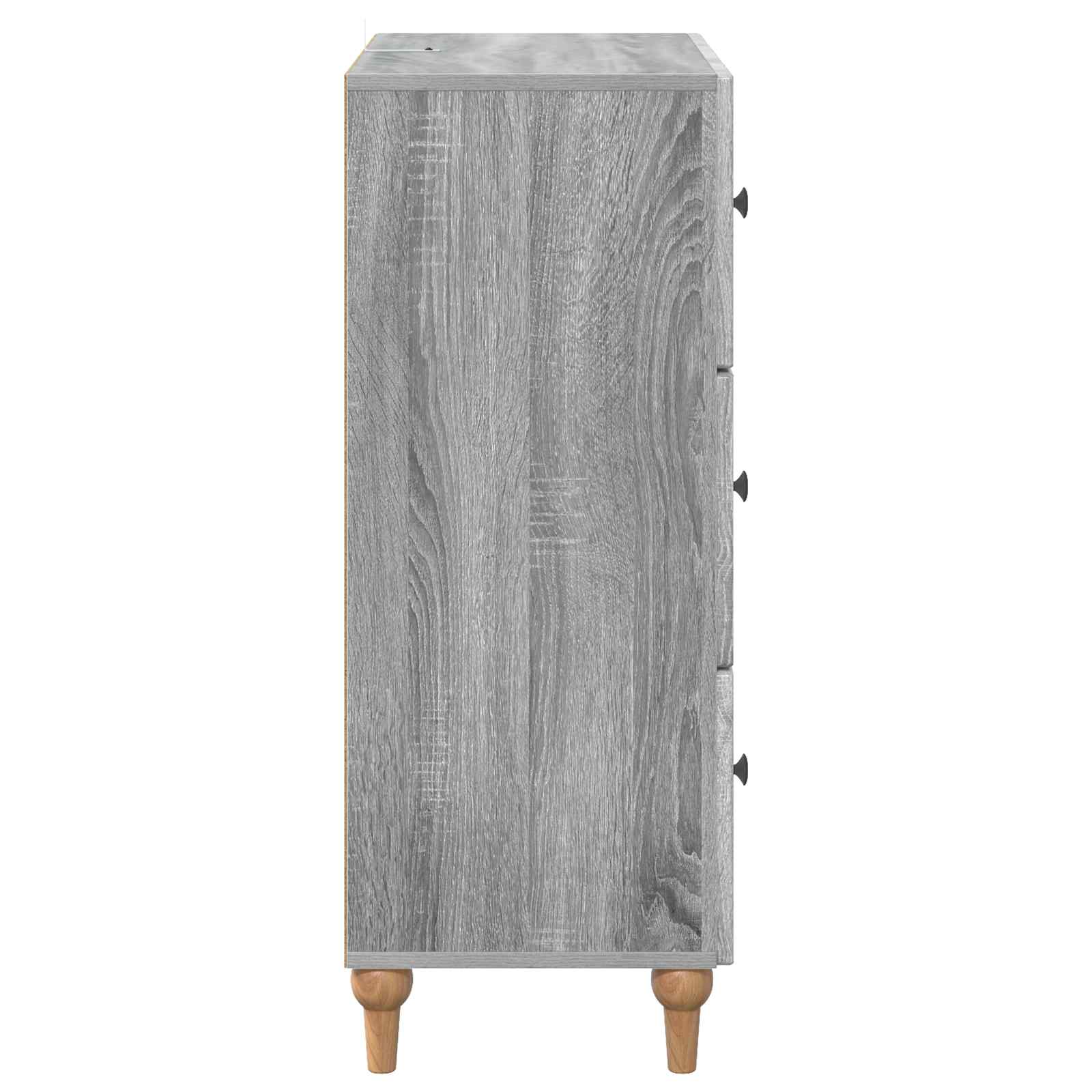 vidaXL Szafka z Szufladami Szary Sonoma 66 x 34,5 x 90 cm