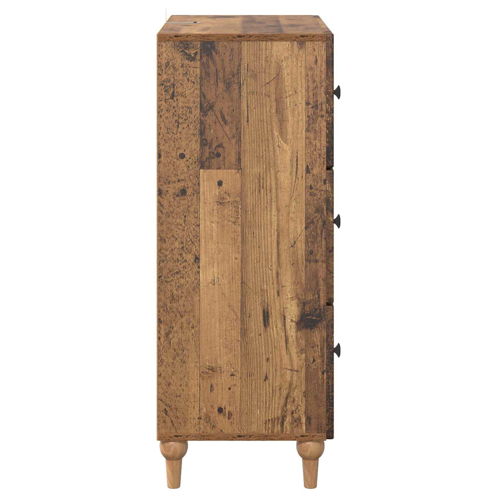 vidaXL Szafka z Szufladami Stare drewno 66 x 34,5 x 90 cm
