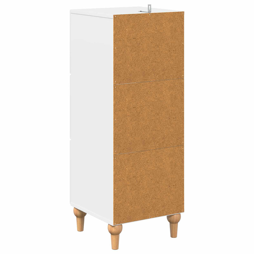 vidaXL Szafka z Szufladami Biały 33 x 34,5 x 90 cm Drewno inżynieryjne