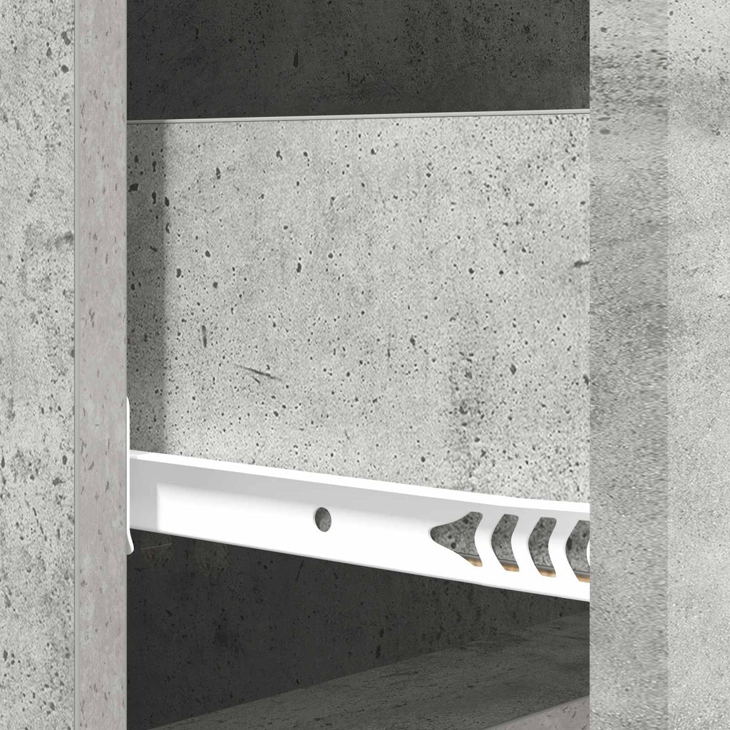 vidaXL Szafka z Szufladami Betonowy szary 33 x 34,5 x 90 cm