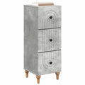 vidaXL Szafka z Szufladami Betonowy szary 33 x 34,5 x 90 cm