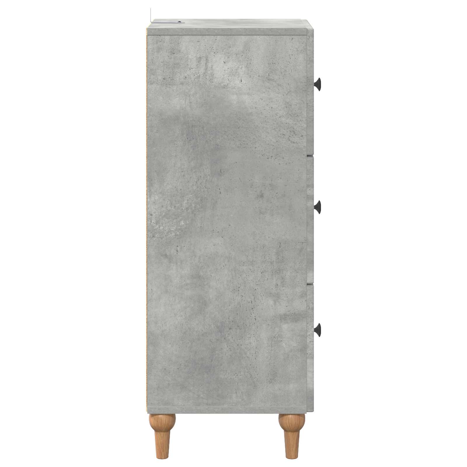 vidaXL Szafka z Szufladami Betonowy szary 33 x 34,5 x 90 cm
