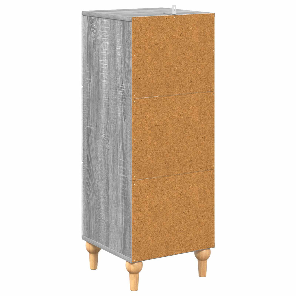 vidaXL Szafka z Szufladami Szary Sonoma 33 x 34,5 x 90 cm