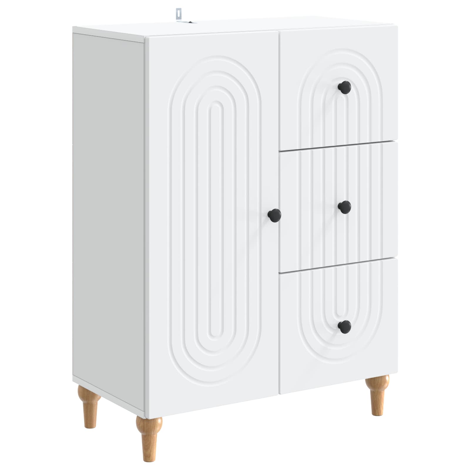vidaXL Bufet Biały 66 x 34,5 x 90 cm Drewno inżynieryjne