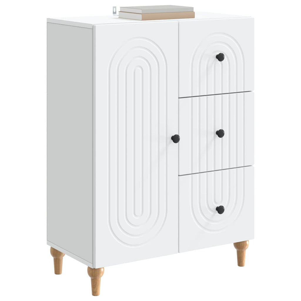 vidaXL Bufet Biały 66 x 34,5 x 90 cm Drewno inżynieryjne