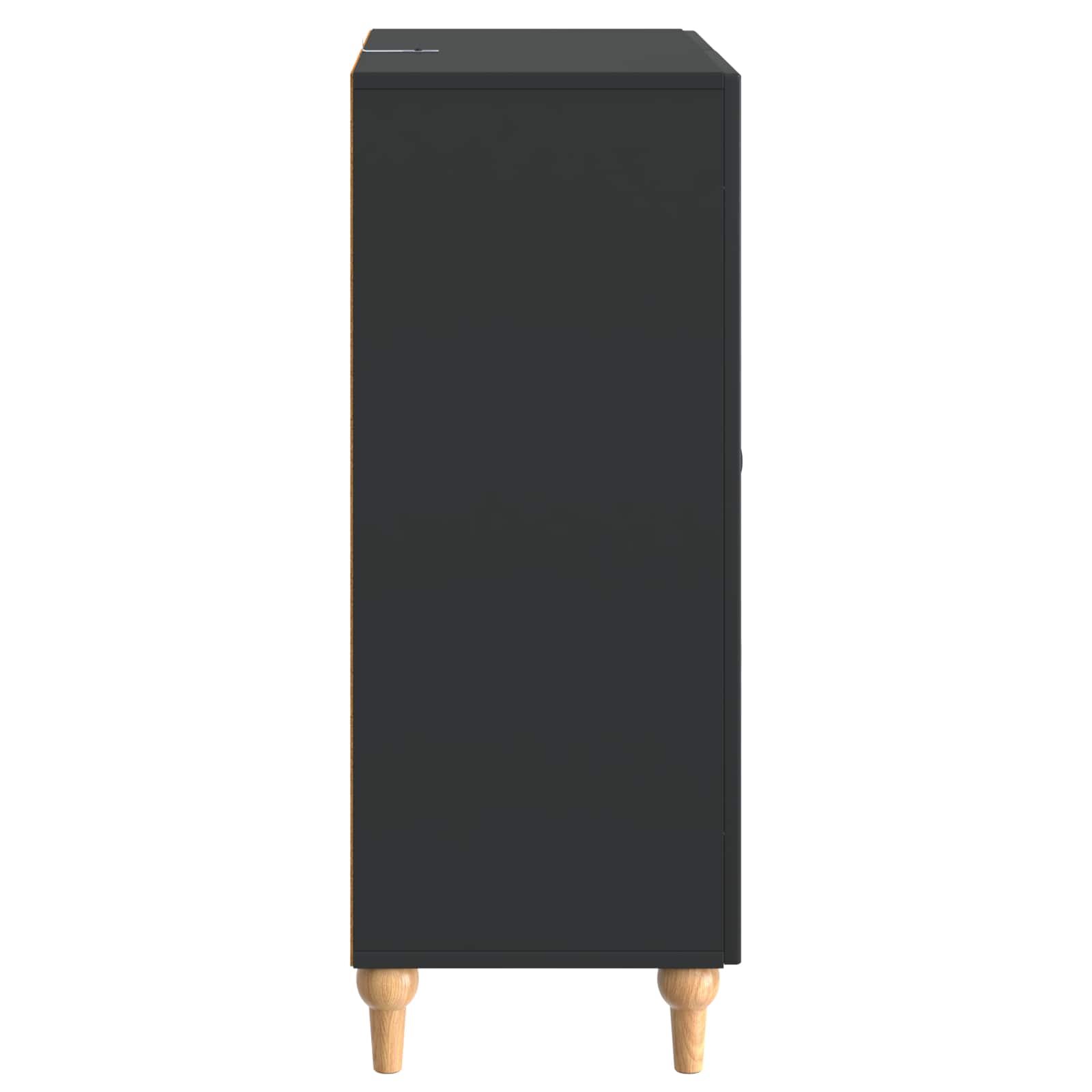 vidaXL Bufet z szufladą Czarny 66 x 34,5 x 90 cm Drewno inżynieryjne