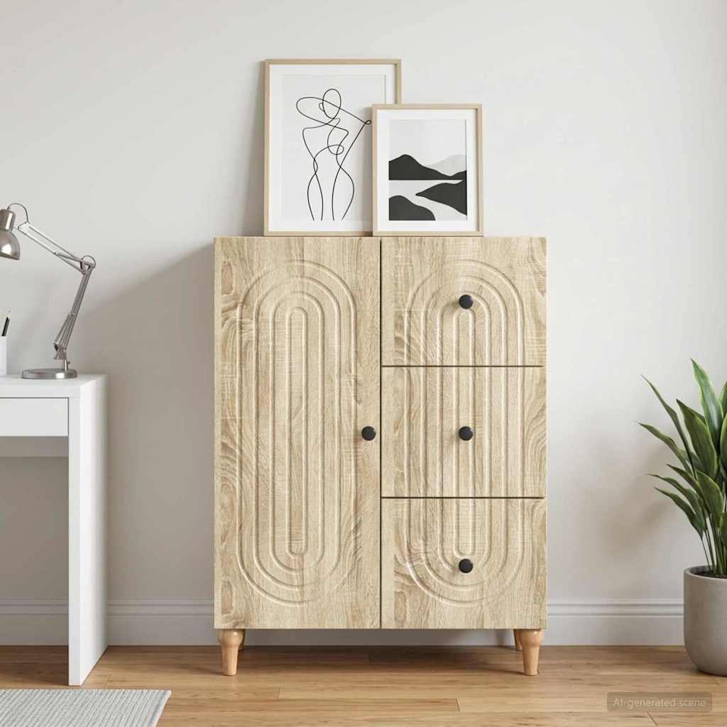 vidaXL Bufet dąb Sonoma 66 x 34,5 x 90 cm Drewno inżynieryjne