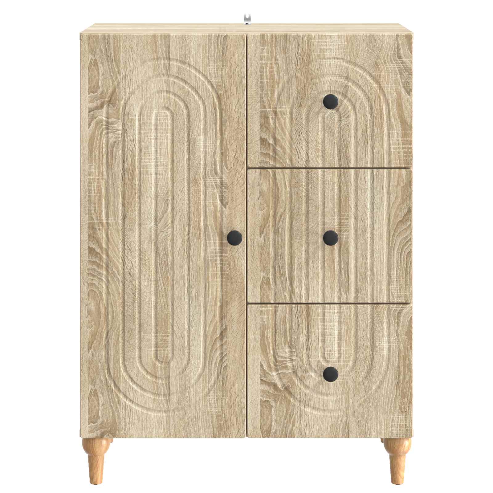 vidaXL Bufet dąb Sonoma 66 x 34,5 x 90 cm Drewno inżynieryjne