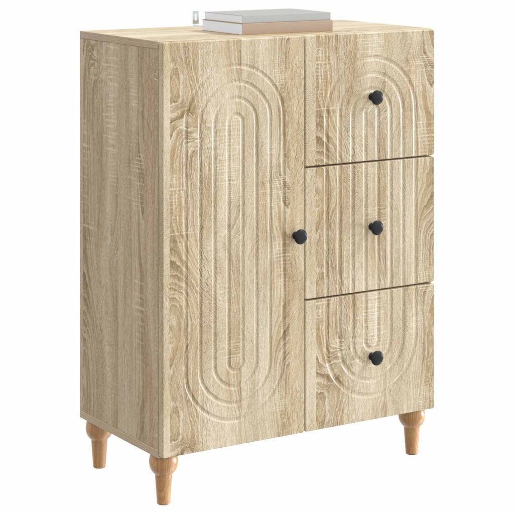 vidaXL Bufet dąb Sonoma 66 x 34,5 x 90 cm Drewno inżynieryjne
