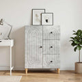 vidaXL Bufet Betonowy szary 66 x 34,5 x 90 cm Drewno inżynieryjne
