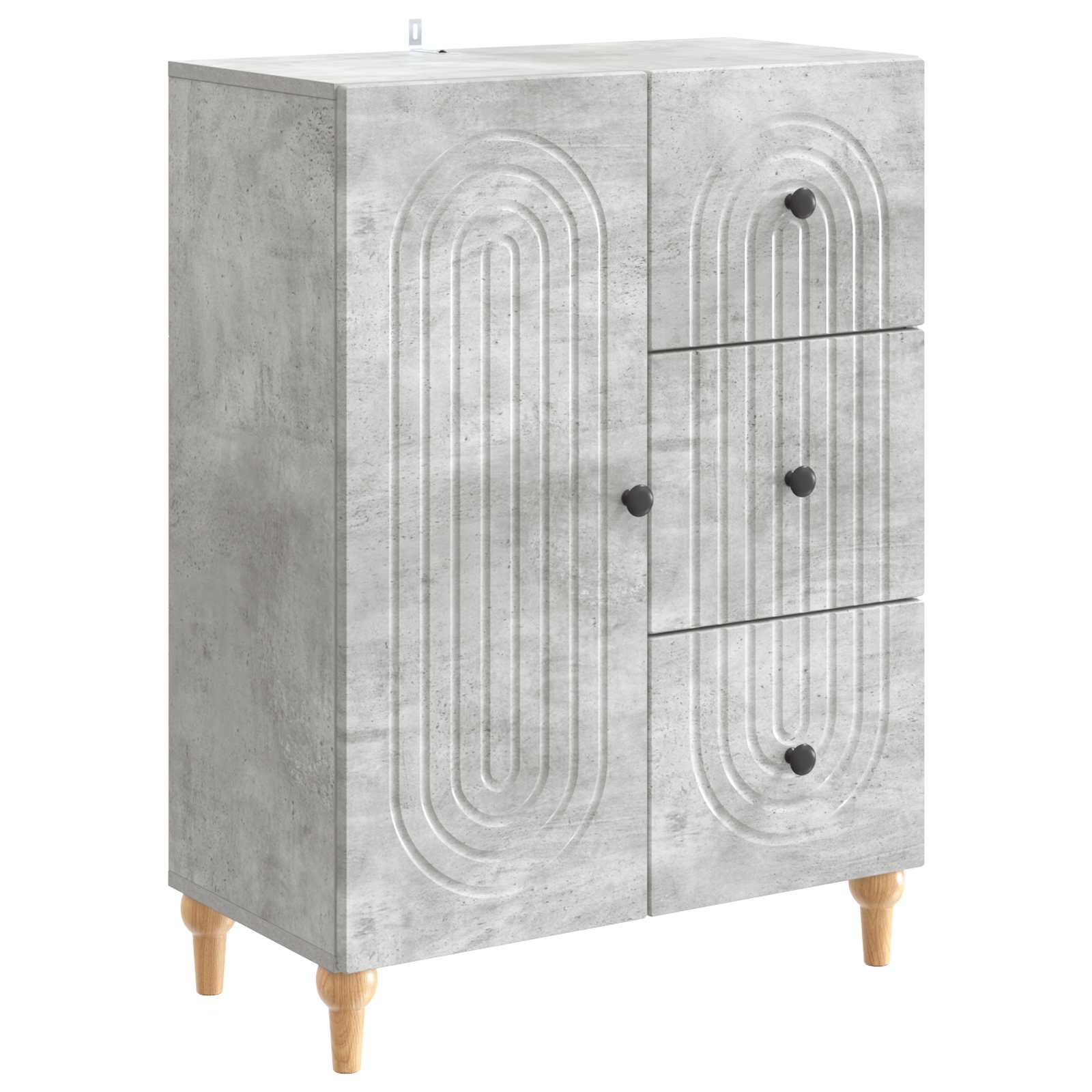 vidaXL Bufet Betonowy szary 66 x 34,5 x 90 cm Drewno inżynieryjne