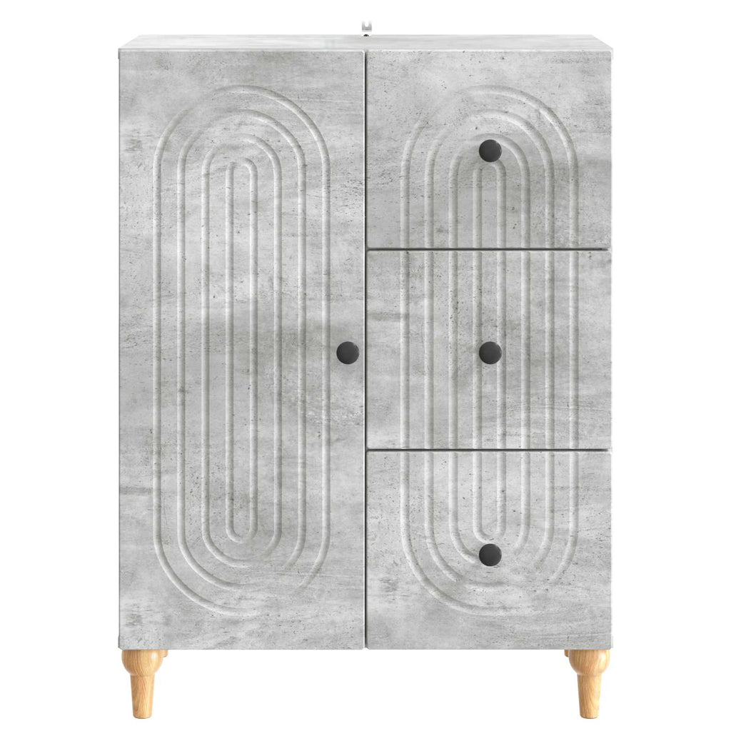vidaXL Bufet Betonowy szary 66 x 34,5 x 90 cm Drewno inżynieryjne