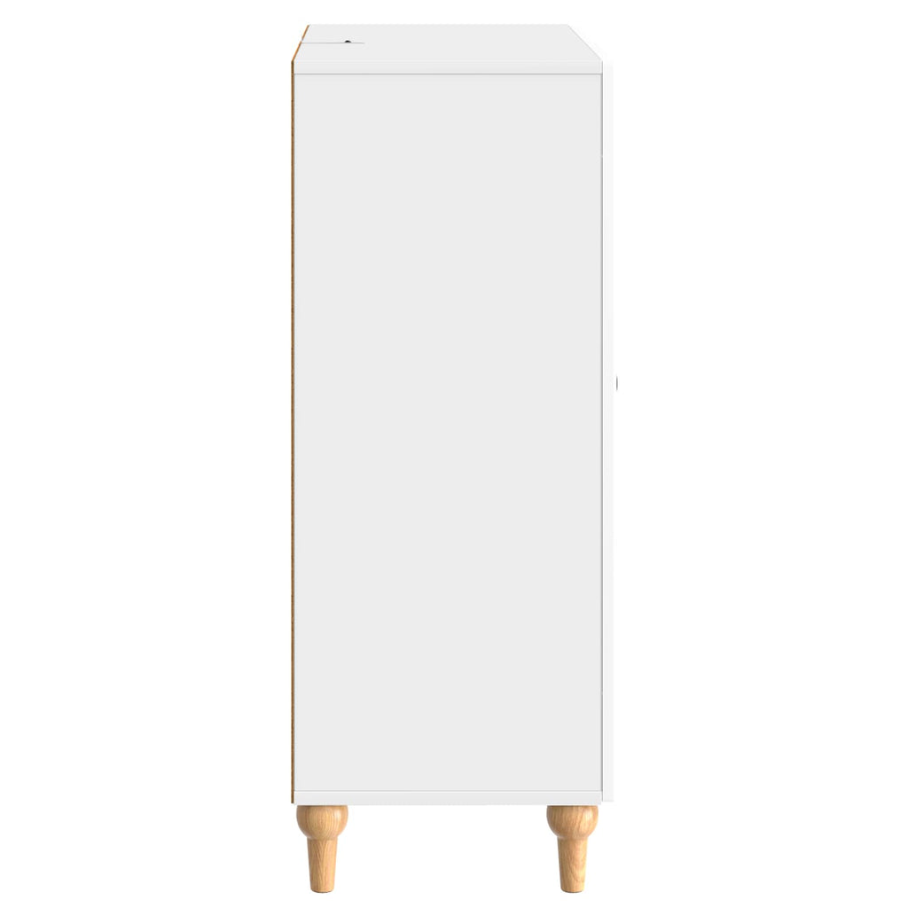 vidaXL Bufet Biały wysoki połysk 66 x 34,5 x 90 cm Drewno inżynieryjne