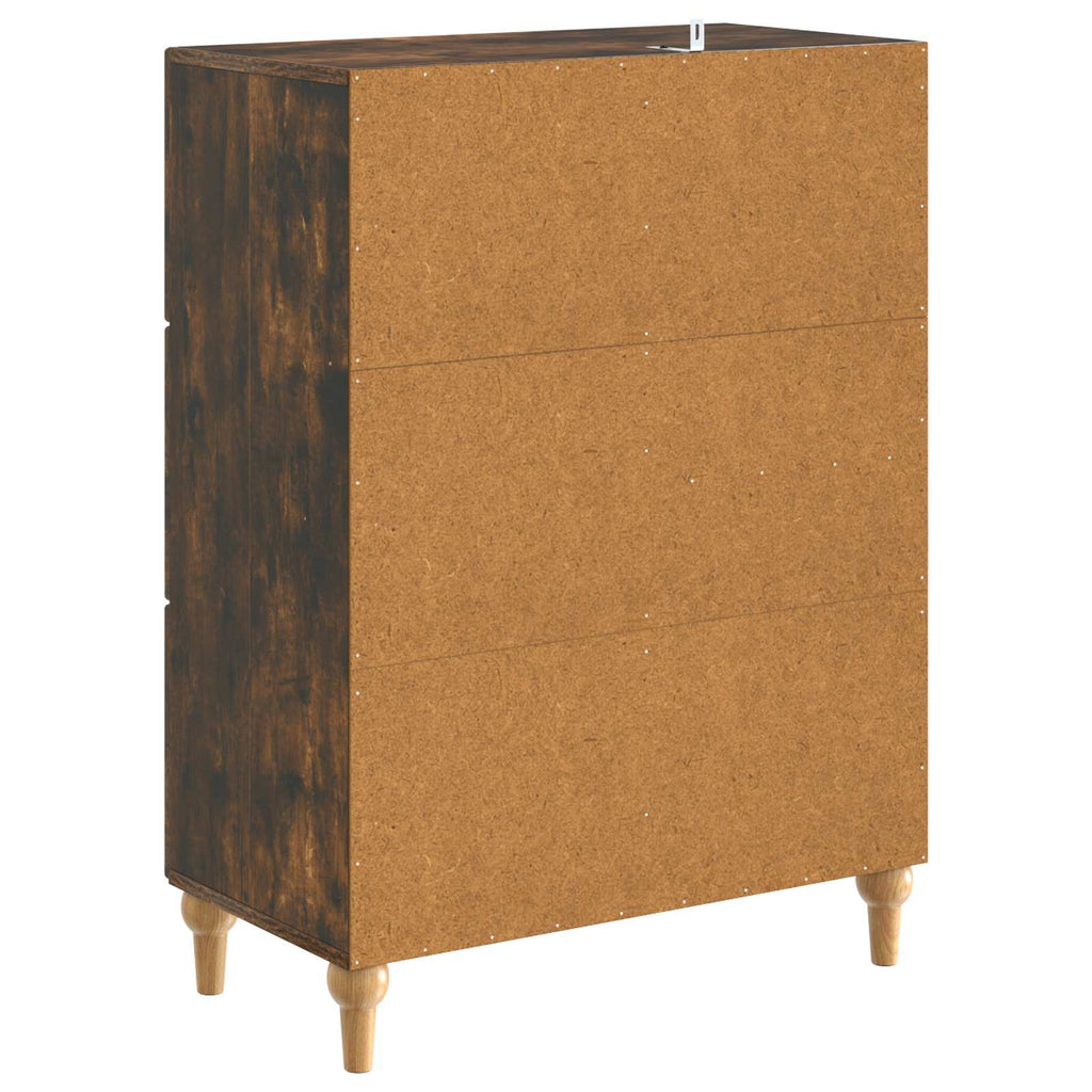 vidaXL Bufet Dąb wędzony 66 x 34,5 x 90 cm Drewno inżynieryjne