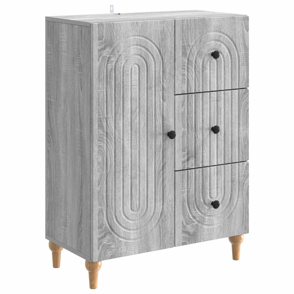 vidaXL Bufet Szary Sonoma 66 x 34,5 x 90 cm Drewno inżynieryjne