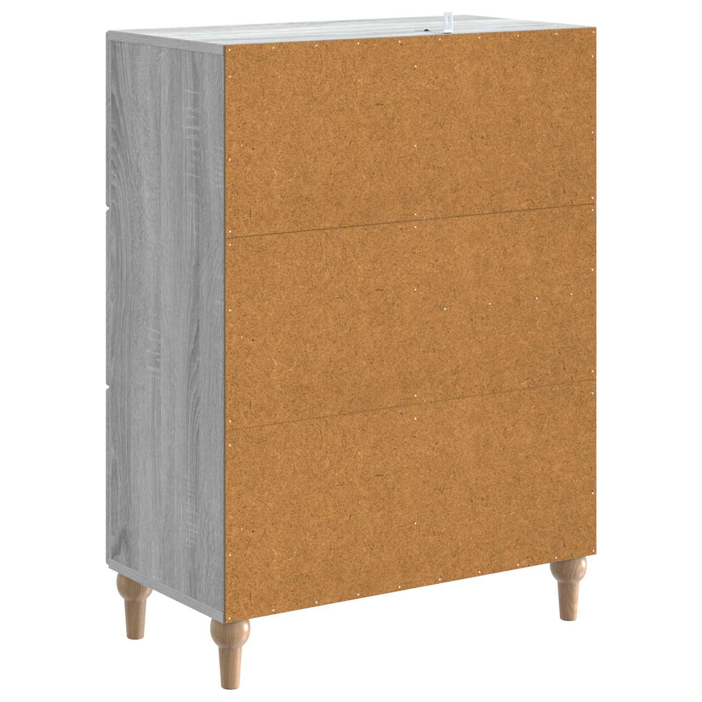 vidaXL Bufet Szary Sonoma 66 x 34,5 x 90 cm Drewno inżynieryjne