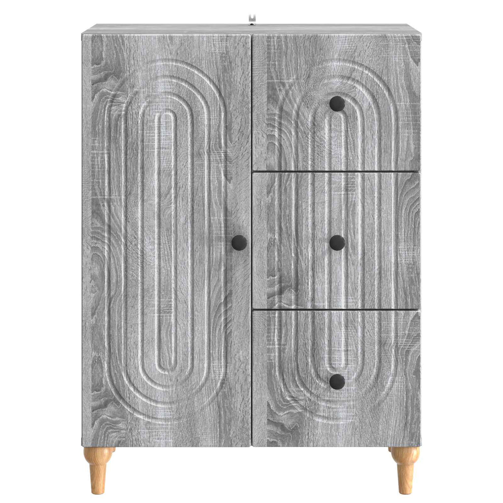 vidaXL Bufet Szary Sonoma 66 x 34,5 x 90 cm Drewno inżynieryjne
