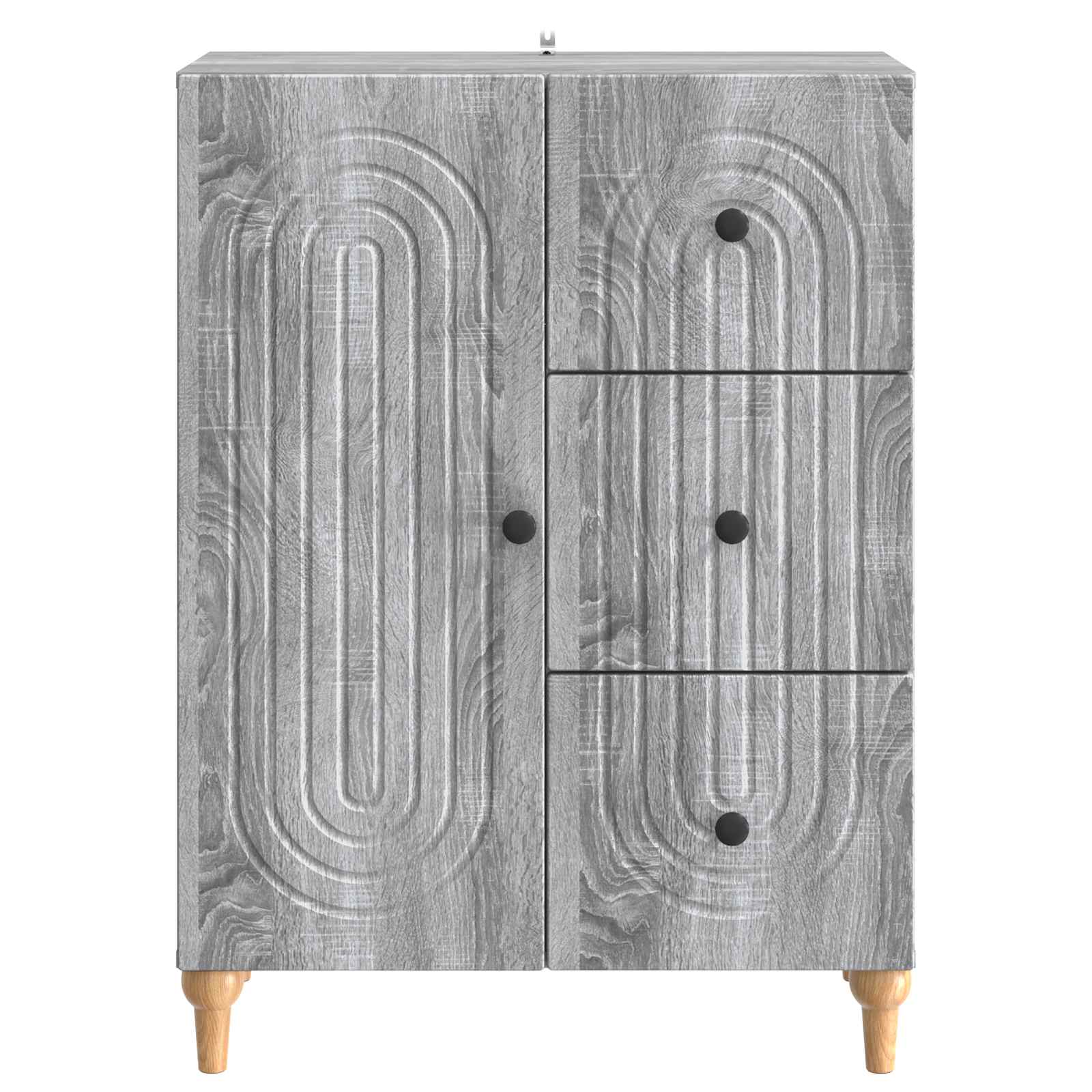 vidaXL Bufet Szary Sonoma 66 x 34,5 x 90 cm Drewno inżynieryjne