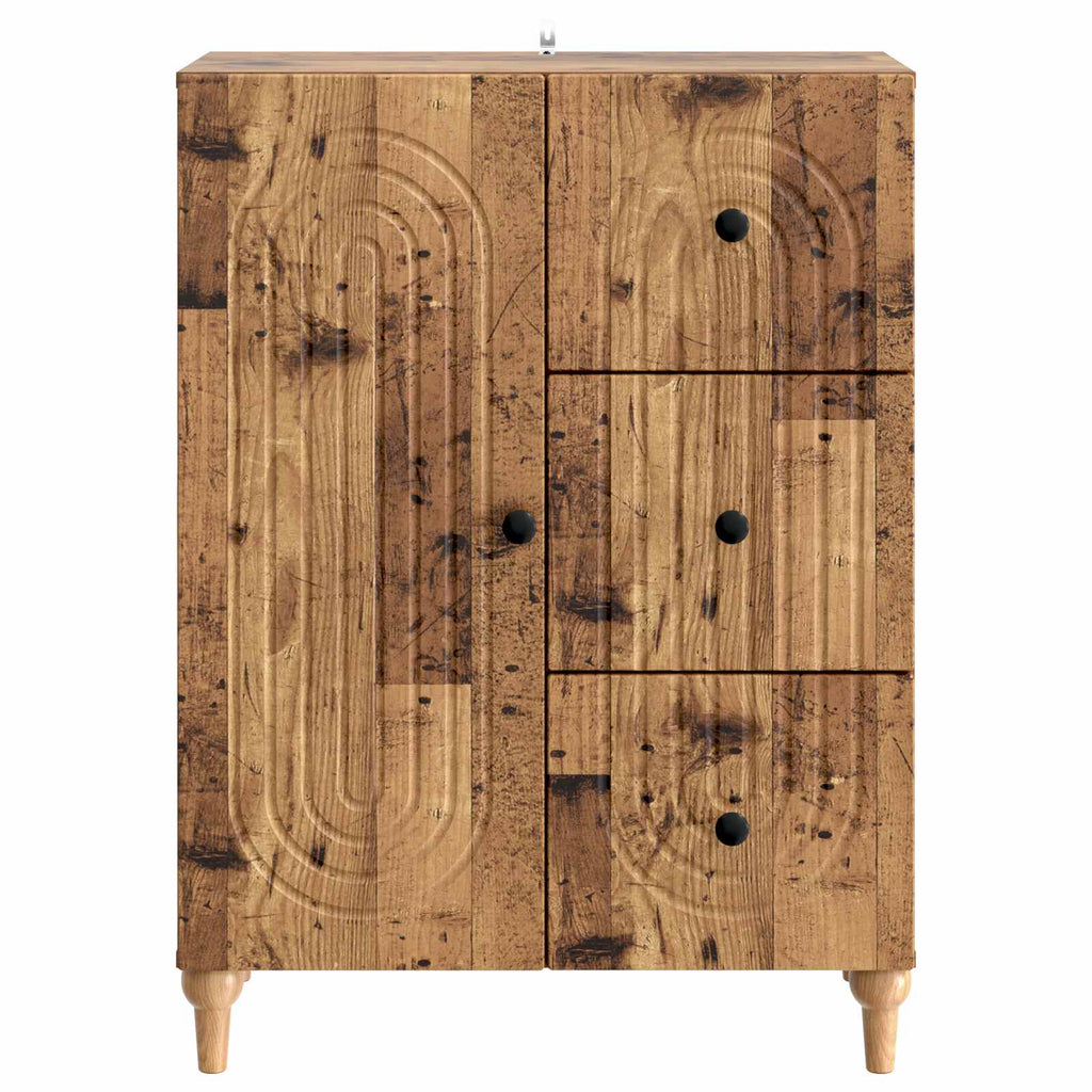 vidaXL Bufet Stare drewno 66 x 34,5 x 90 cm Drewno inżynieryjne