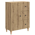 vidaXL Bufet Dąb artisan 66 x 34,5 x 90 cm Drewno inżynieryjne