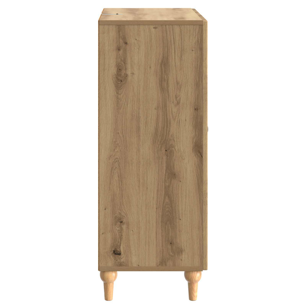 vidaXL Bufet Dąb artisan 66 x 34,5 x 90 cm Drewno inżynieryjne