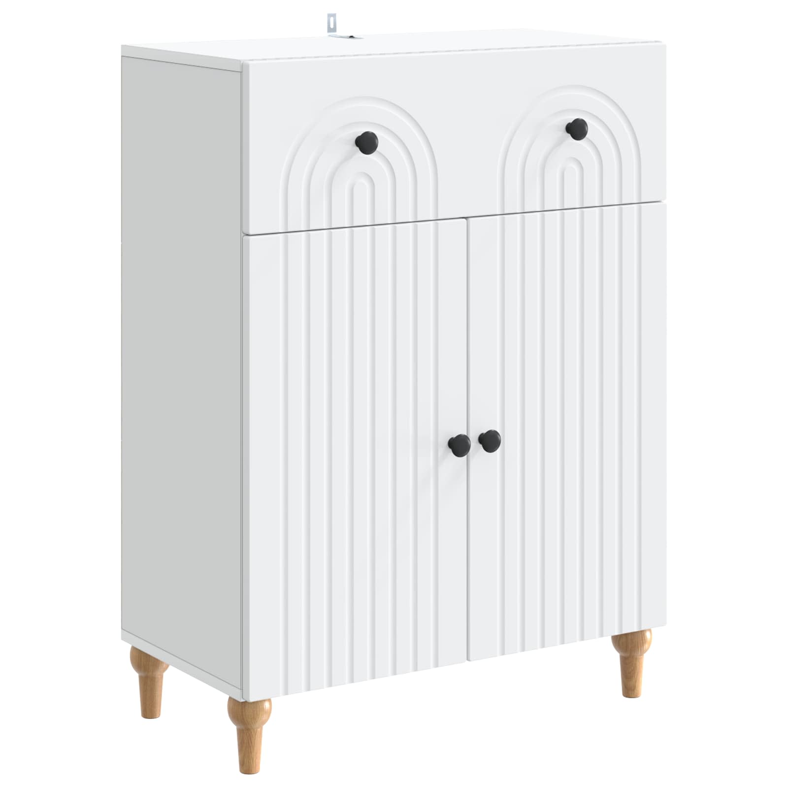 vidaXL Bufet Biały 66 x 34,5 x 90 cm Drewno inżynieryjne