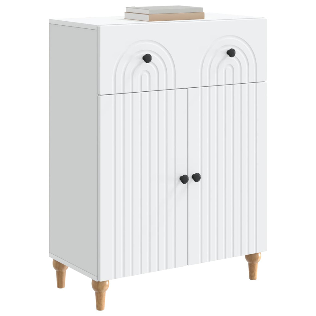vidaXL Bufet Biały 66 x 34,5 x 90 cm Drewno inżynieryjne