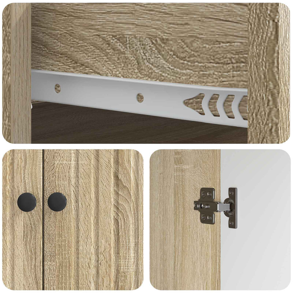 vidaXL Bufet dąb Sonoma 66 x 34,5 x 90 cm Drewno inżynieryjne