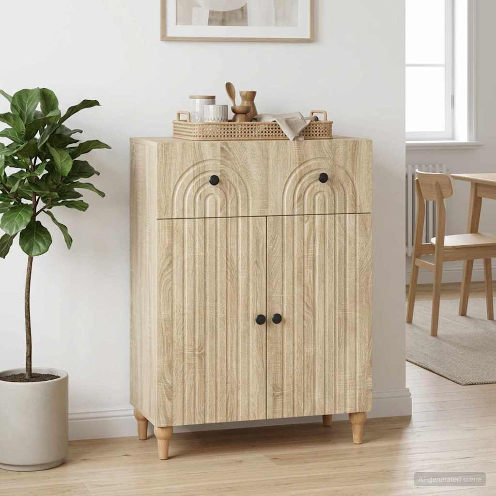 vidaXL Bufet dąb Sonoma 66 x 34,5 x 90 cm Drewno inżynieryjne