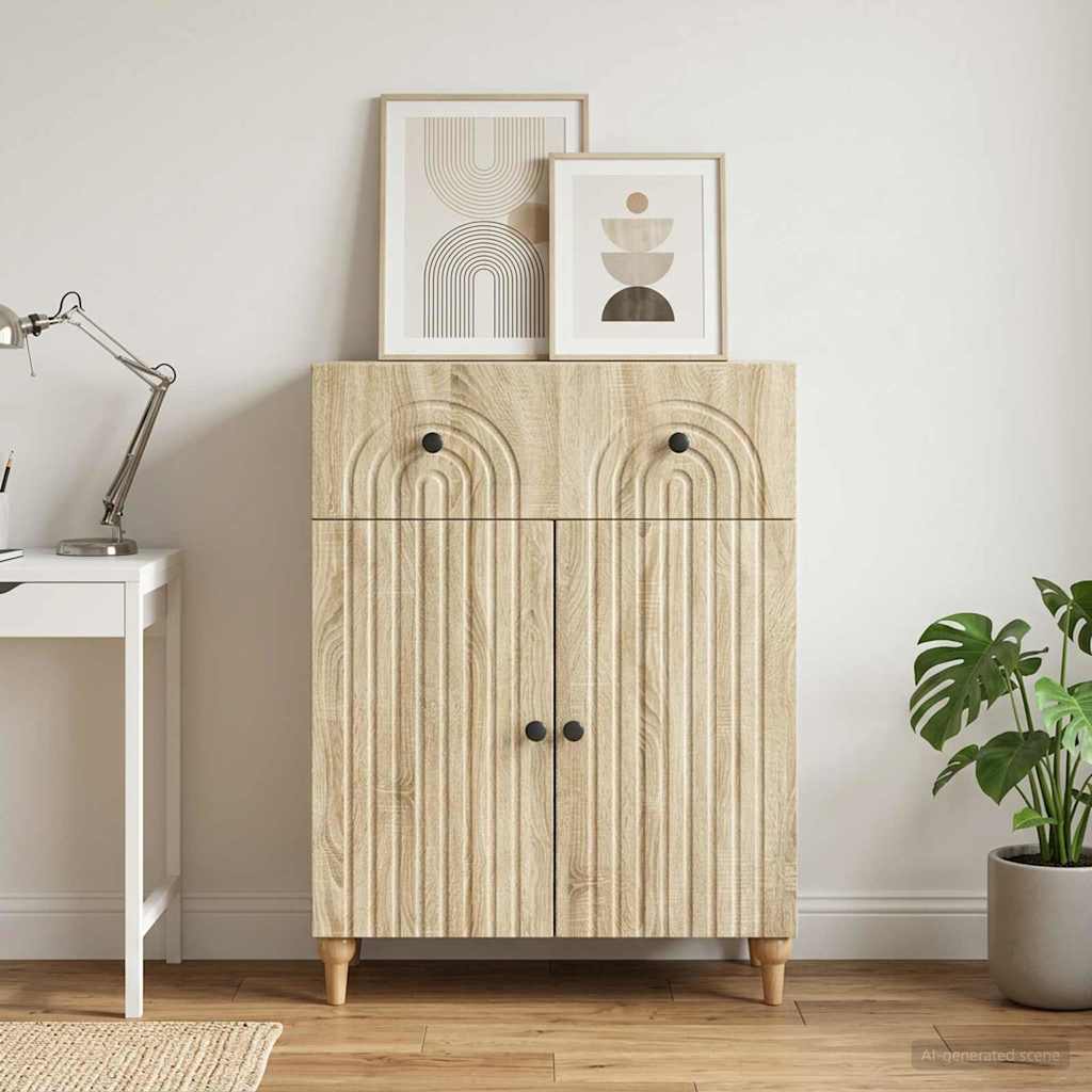 vidaXL Bufet dąb Sonoma 66 x 34,5 x 90 cm Drewno inżynieryjne