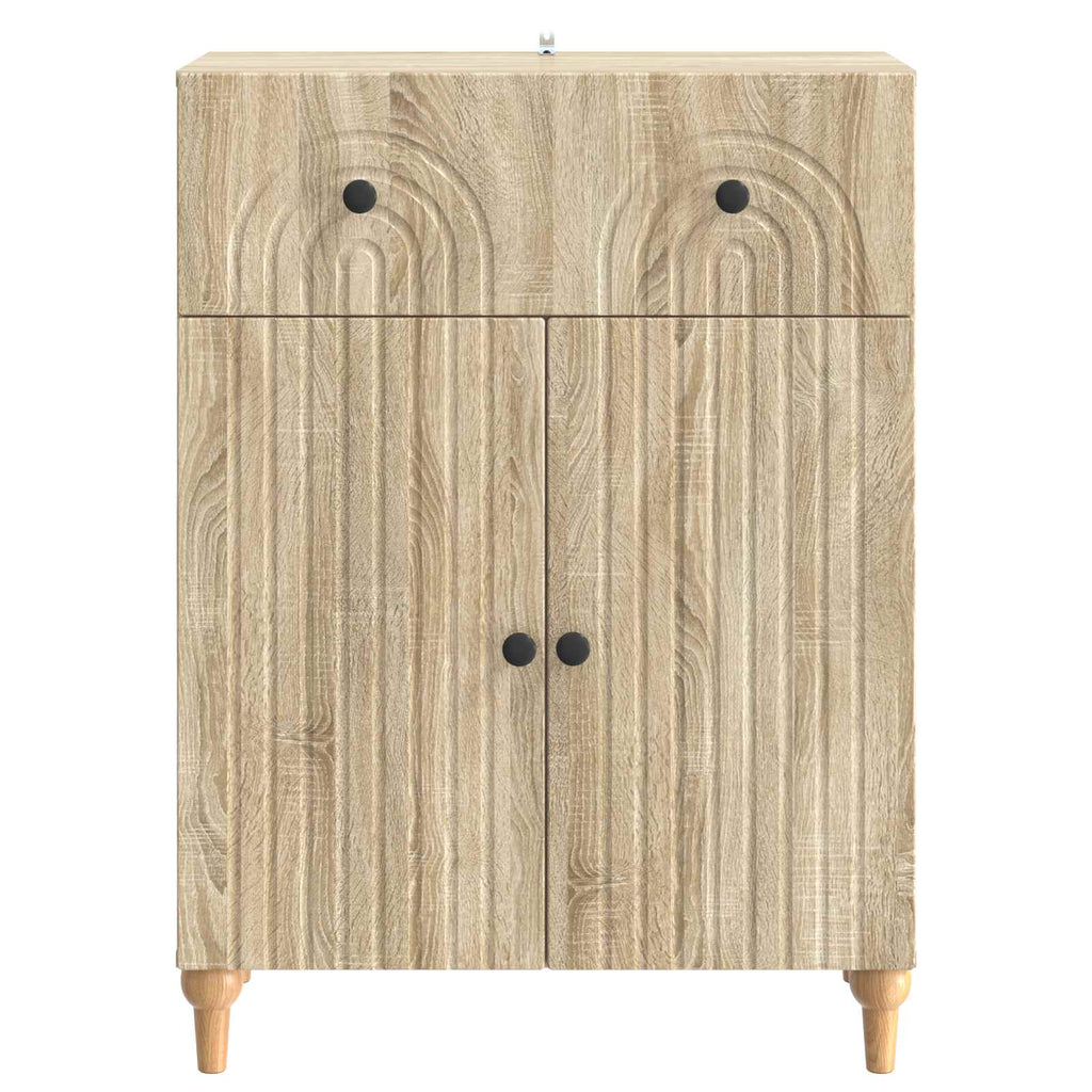 vidaXL Bufet dąb Sonoma 66 x 34,5 x 90 cm Drewno inżynieryjne
