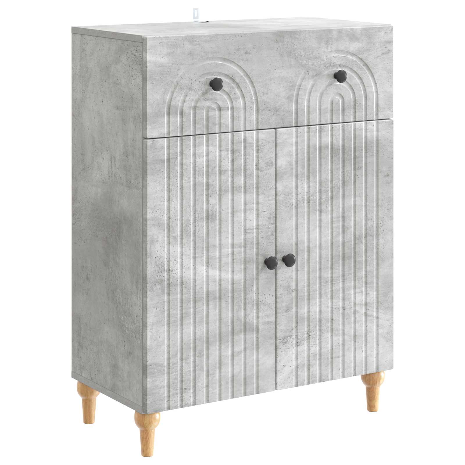 vidaXL Bufet Betonowy szary 66 x 34,5 x 90 cm Drewno inżynieryjne