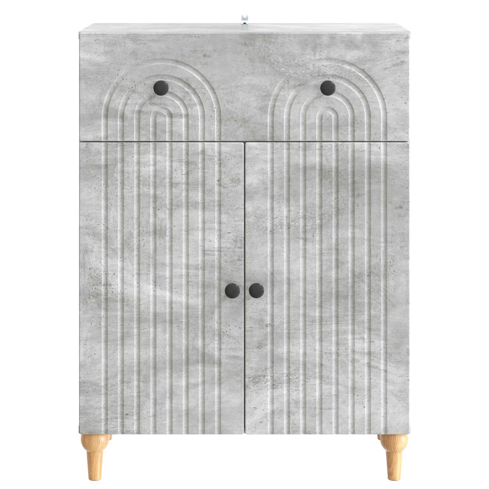 vidaXL Bufet Betonowy szary 66 x 34,5 x 90 cm Drewno inżynieryjne
