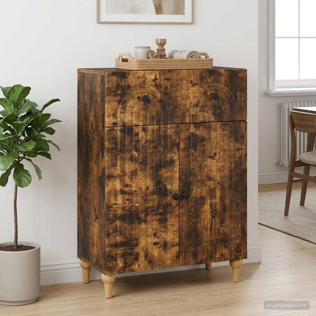 vidaXL Bufet Dąb wędzony 66 x 34,5 x 90 cm Drewno inżynieryjne