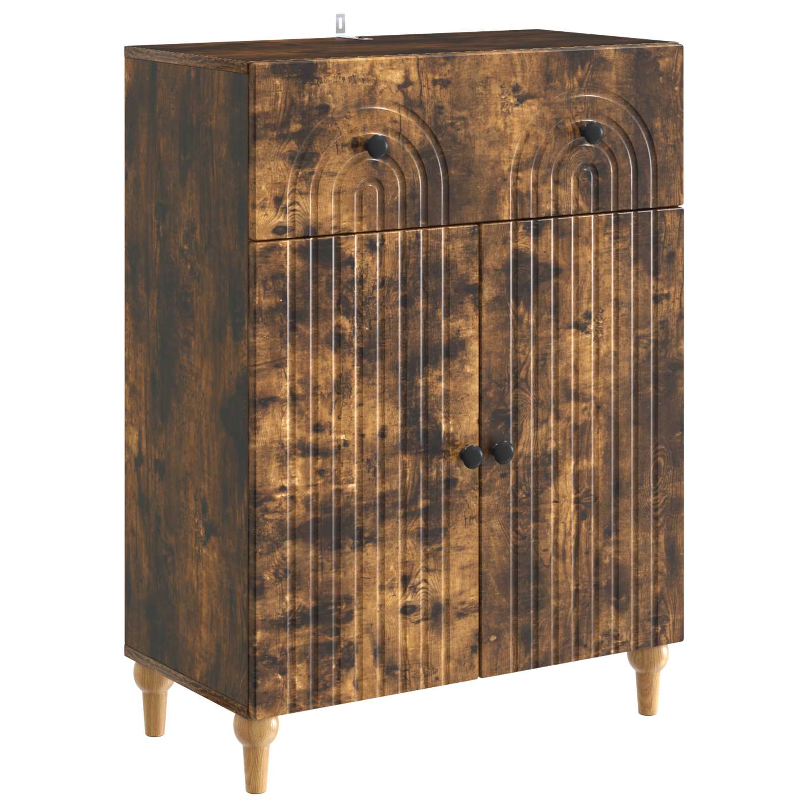 vidaXL Bufet Dąb wędzony 66 x 34,5 x 90 cm Drewno inżynieryjne
