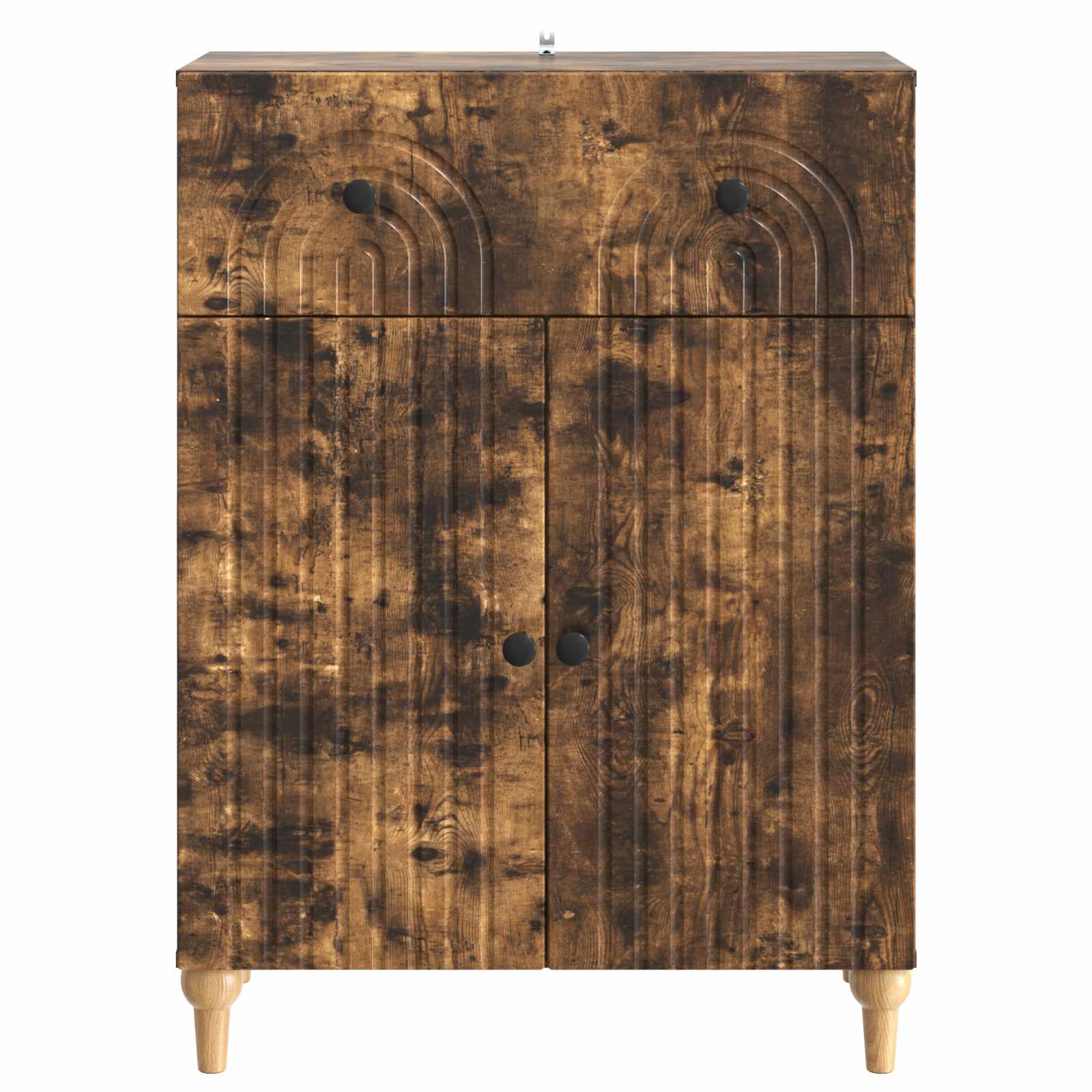 vidaXL Bufet Dąb wędzony 66 x 34,5 x 90 cm Drewno inżynieryjne