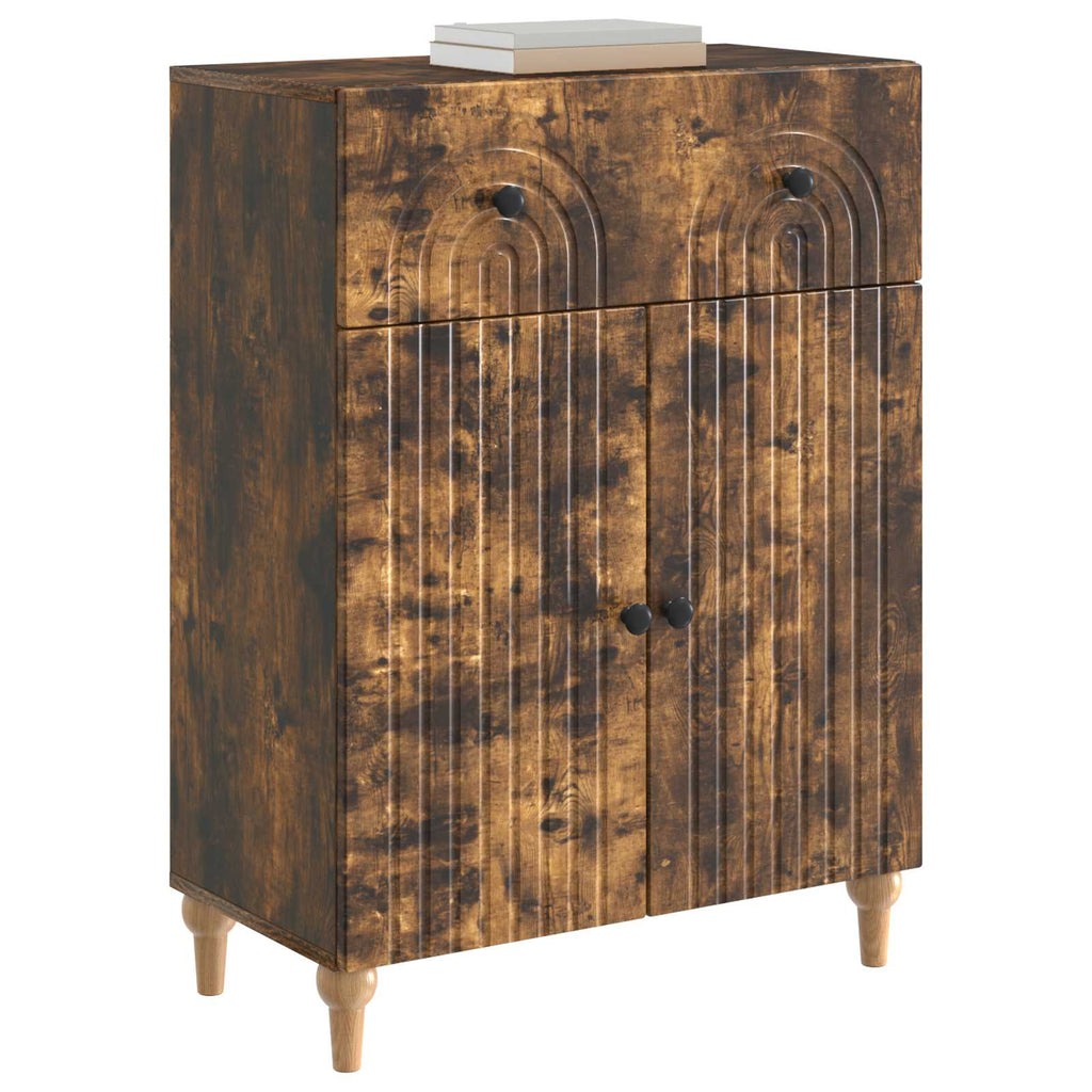 vidaXL Bufet Dąb wędzony 66 x 34,5 x 90 cm Drewno inżynieryjne