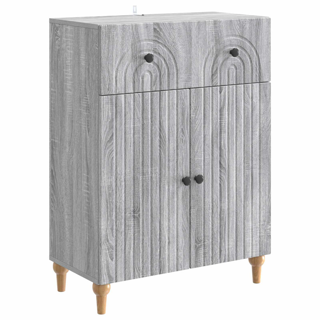 vidaXL Bufet Szary Sonoma 66 x 34,5 x 90 cm Drewno inżynieryjne
