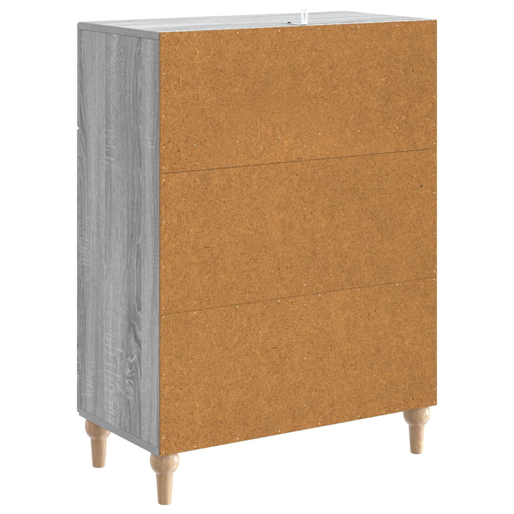 vidaXL Bufet Szary Sonoma 66 x 34,5 x 90 cm Drewno inżynieryjne