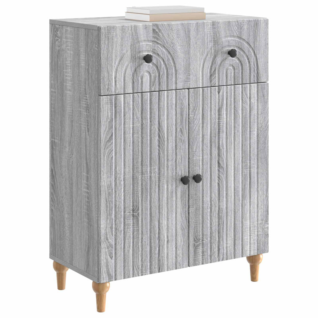 vidaXL Bufet Szary Sonoma 66 x 34,5 x 90 cm Drewno inżynieryjne