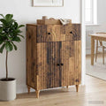 vidaXL Bufet Stare drewno 66 x 34,5 x 90 cm Drewno inżynieryjne