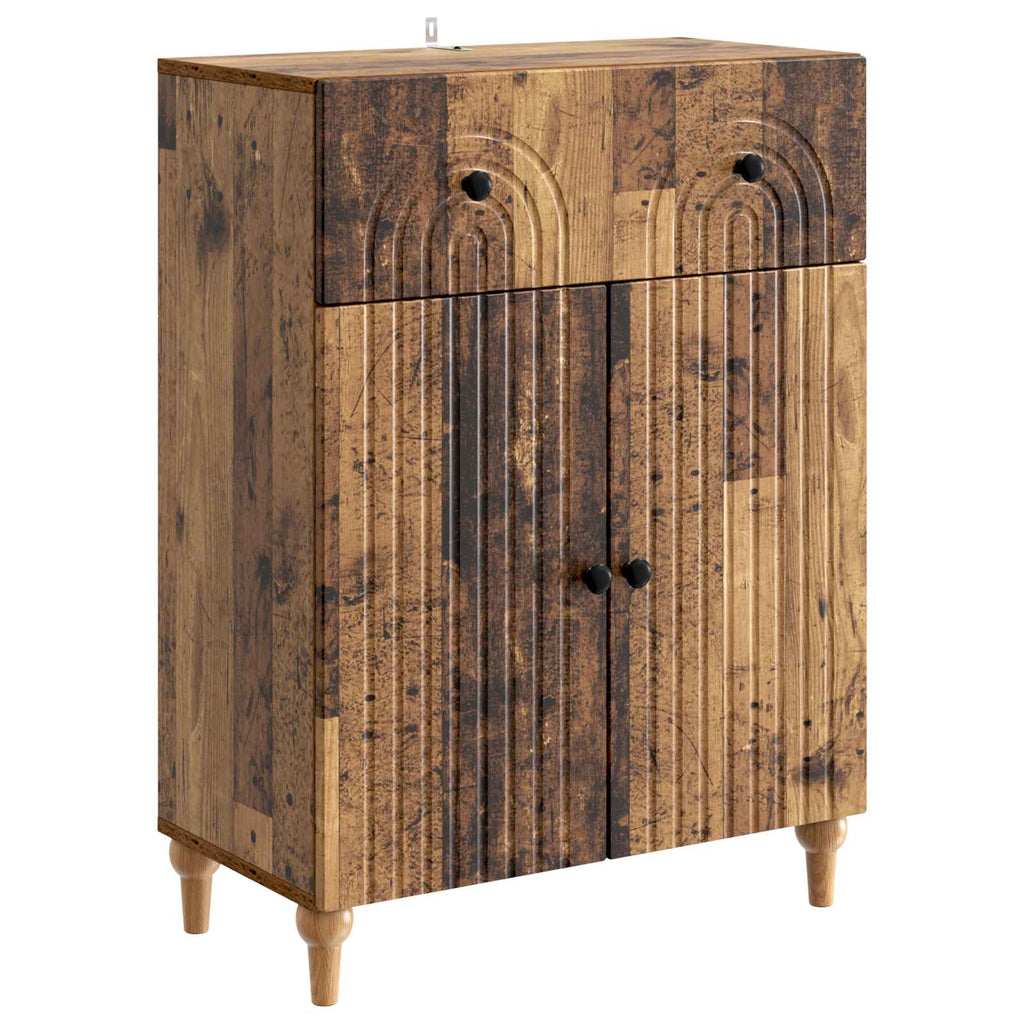 vidaXL Bufet Stare drewno 66 x 34,5 x 90 cm Drewno inżynieryjne