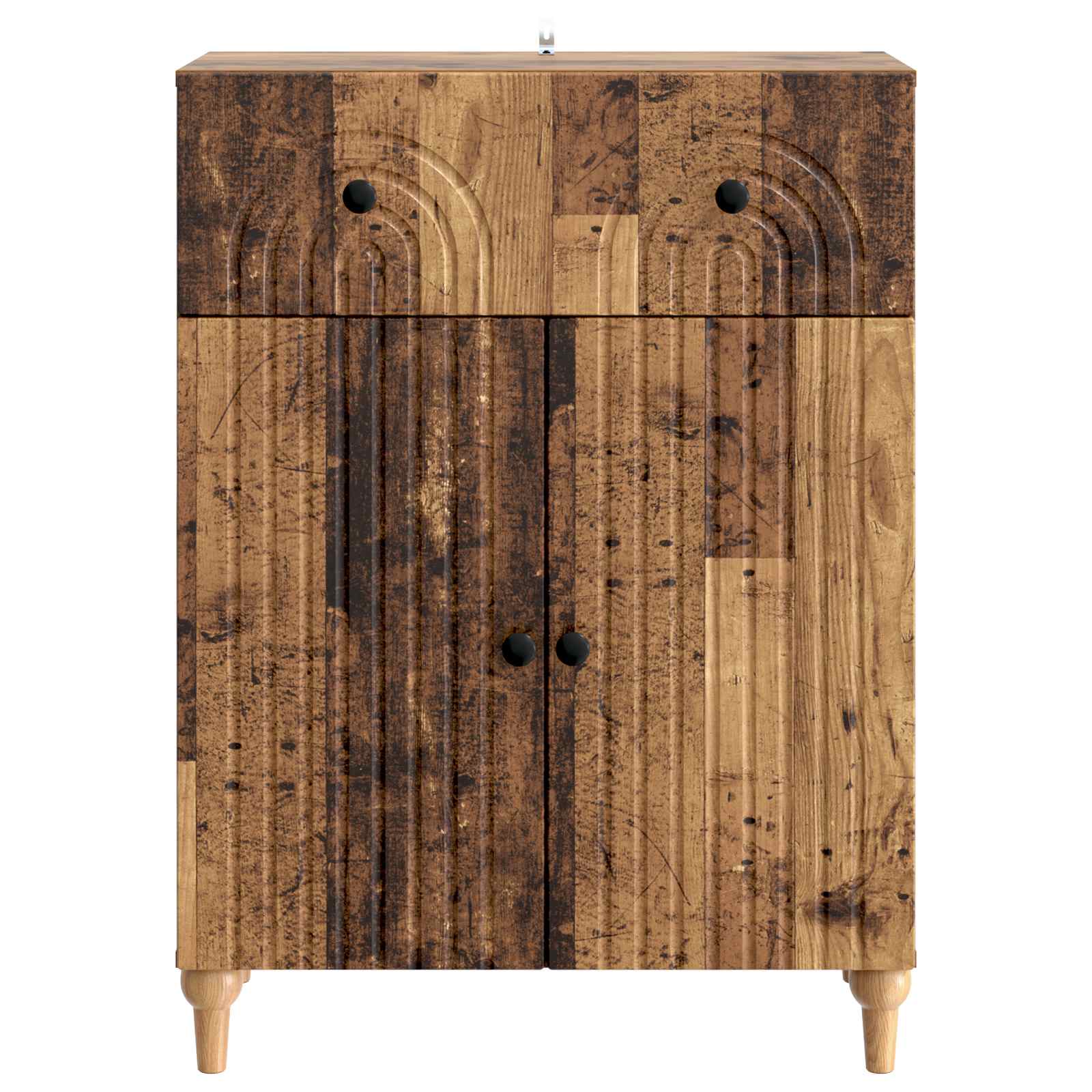 vidaXL Bufet Stare drewno 66 x 34,5 x 90 cm Drewno inżynieryjne